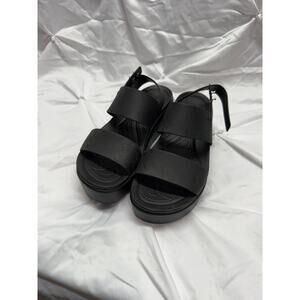 CROCS Women's Black Strap Sandals - size 7
